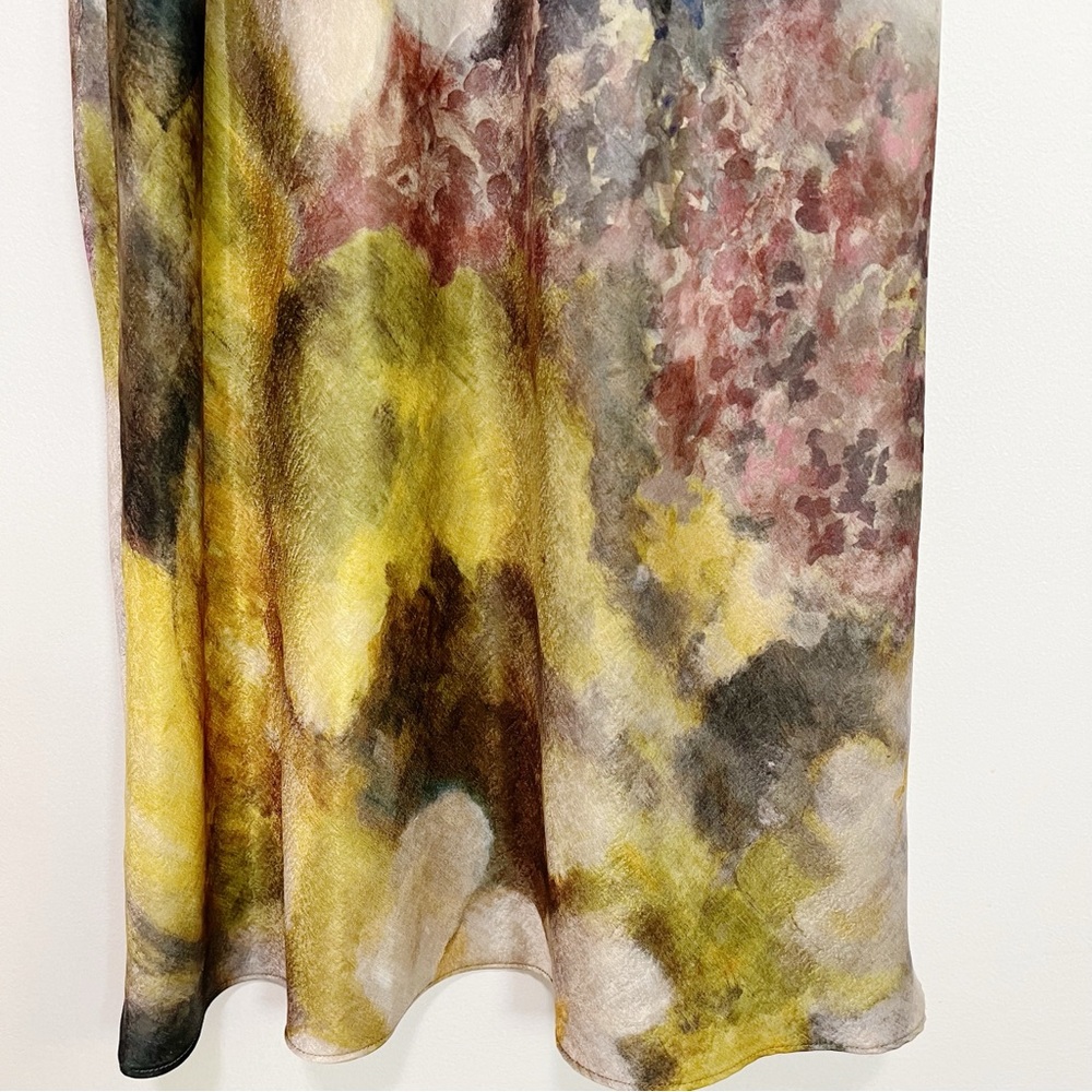 Zara Floral Maxi Dress - Green and Cream - Picture 10 of 13